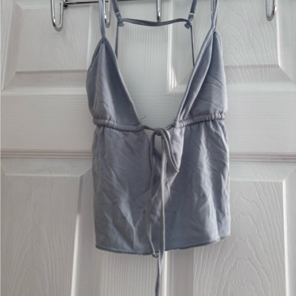 Edikted Light Blue backless Top